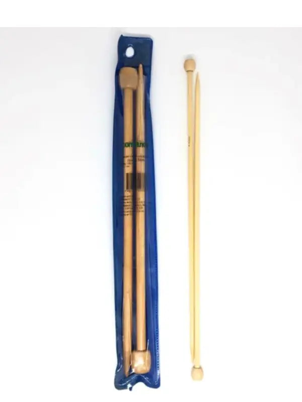 Agujas largas de bambú 25 cm (#4 a #10)
