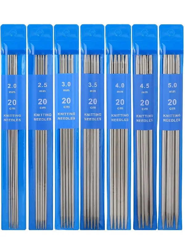 Set de agujas doble punta para tejer
