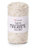 Yarnart Twisted Macrame 3mm Lurex