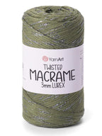 Yarnart Twisted Macrame 3mm Lurex